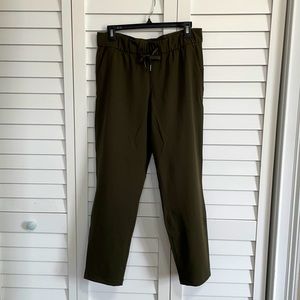 Lululemon casual pants. Olive green. Size 8.